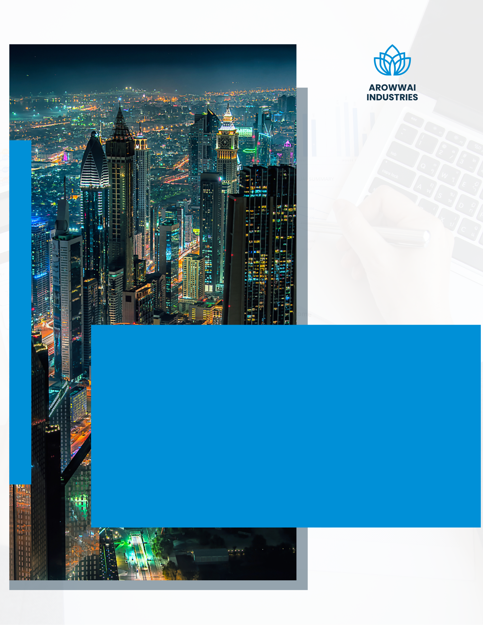 White and Blue Modern Advertising Project Proposal